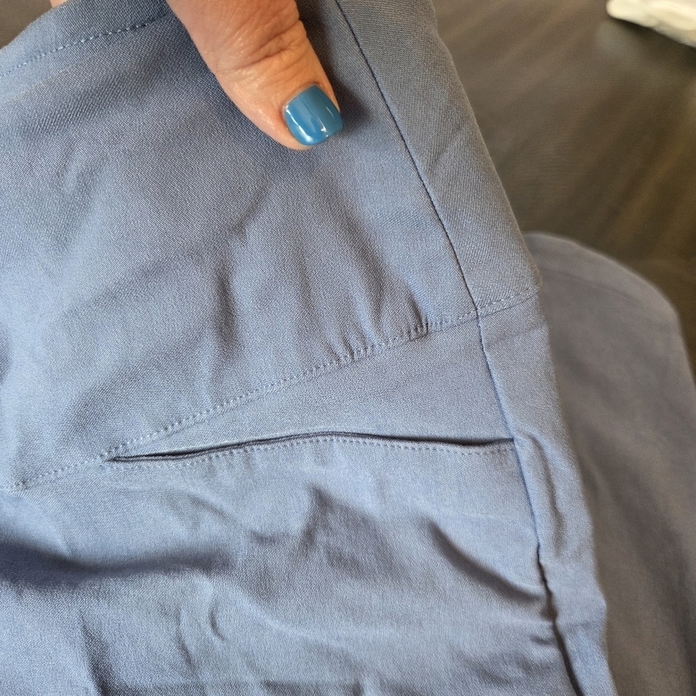 Walter Hagen Women's XL P11 Sculpt Pull-On Pants Mid Blue Golf Tennis Sports New - Picture 4 of 16